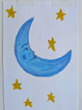 Crescent Moon and Stars