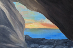 Sea Cave Sunset